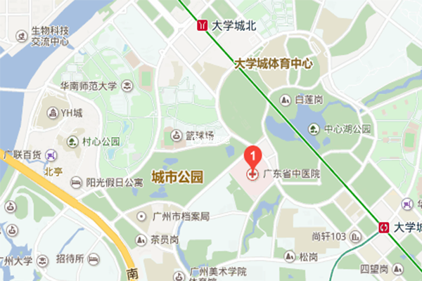 广东省中医院大学城医院地址（百度地图）